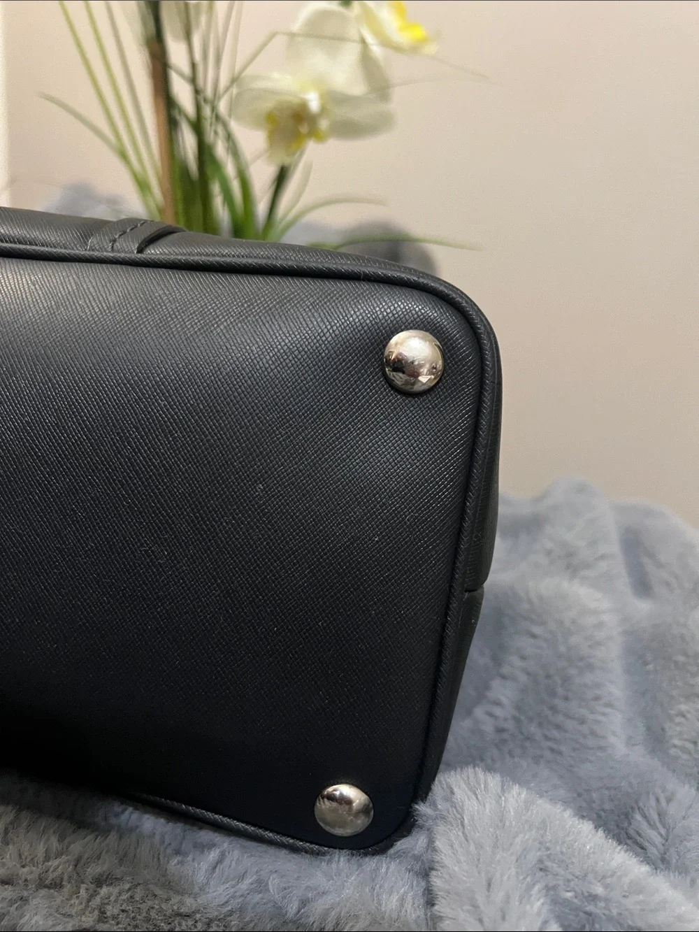 Coach Payton Black Leather Dome Satchel GUC retail $328